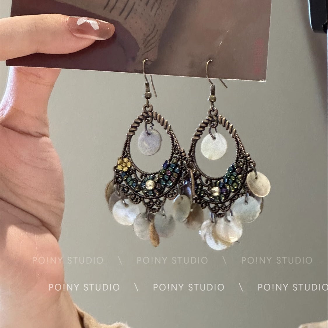 Boho hippie chic earrings