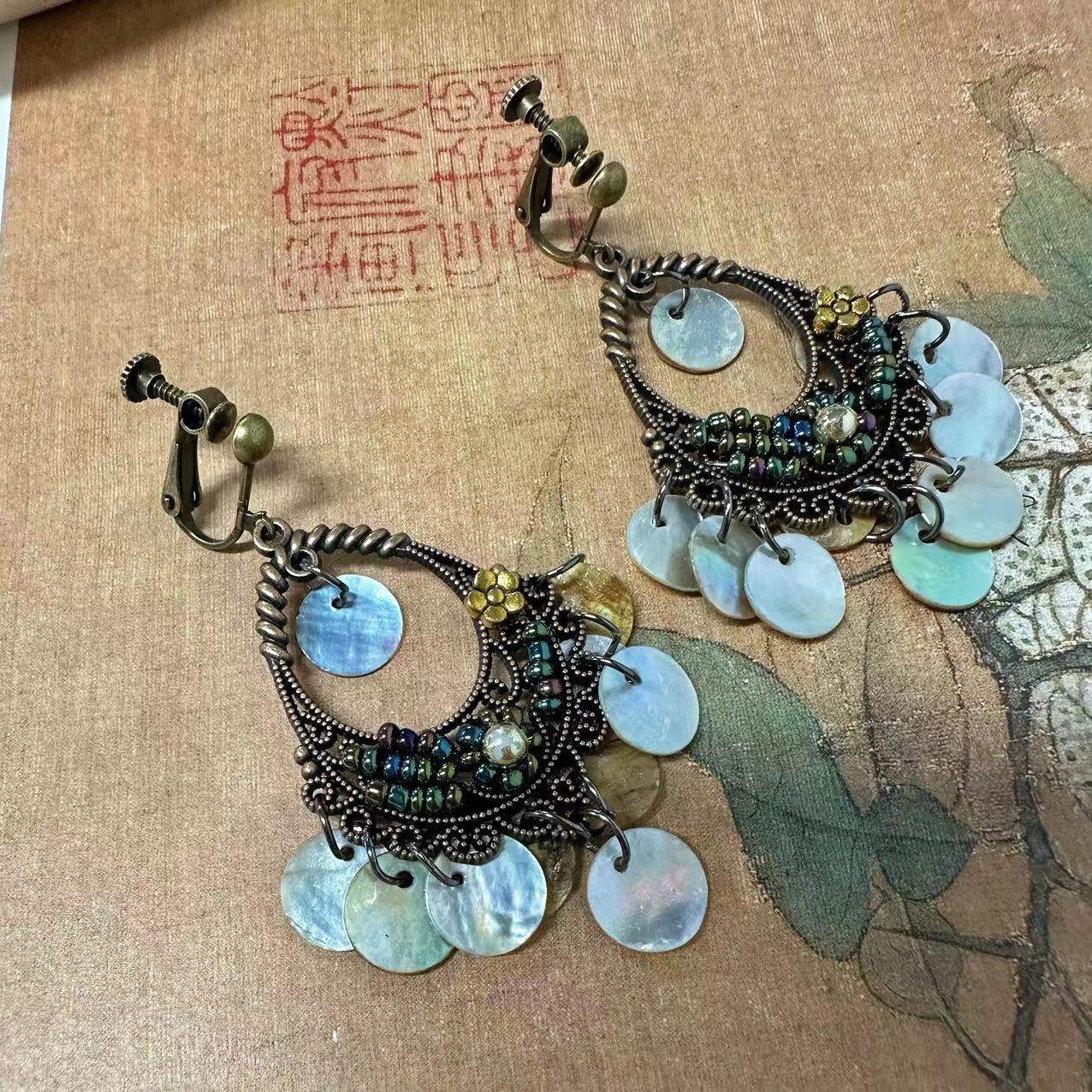 Boho hippie chic earrings