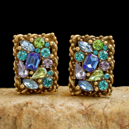 Barclay Pastel Rhinestone Earrings