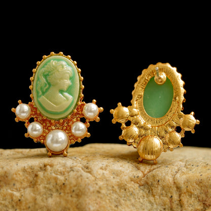 Cameo Woman's face earing