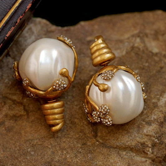 24K Gold Jewelry Baroque Freshwater Pearls