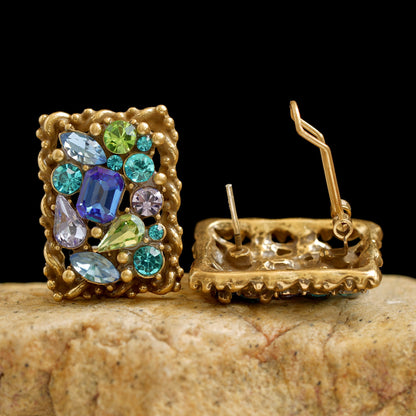 Barclay Pastel Rhinestone Earrings