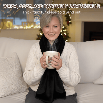 Christmas Big Promotion Save 49%🔥Faux Fur Scarf With Hidden Zipper Pocket