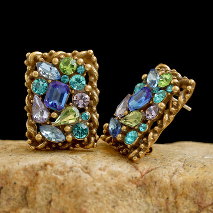 Barclay Pastel Rhinestone Earrings