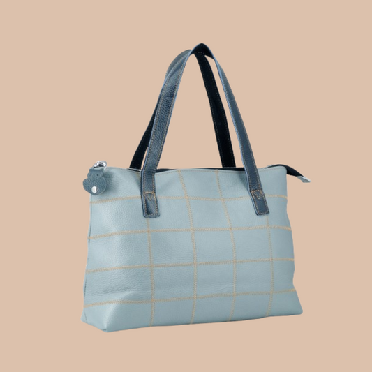 Vegan Leather Patchwork Tote #2