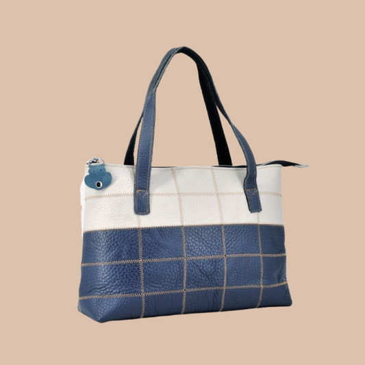 Vegan Leather Patchwork Tote