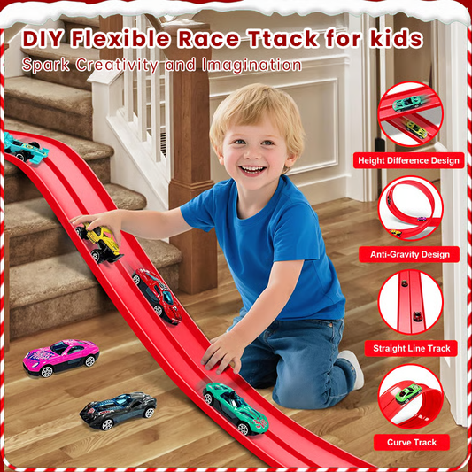 🎄🎁 2025 Christmas Surprise Gift: Track sprint diy racing track🚗✨