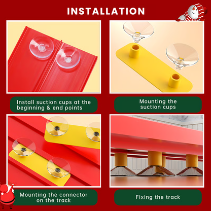 🎄🎁 2025 Christmas Surprise Gift: Track sprint diy racing track🚗✨