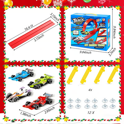 🎄🎁 2025 Christmas Surprise Gift: Track sprint diy racing track🚗✨