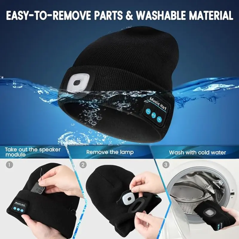 🎄🎁 2025 Christmas Surprise Gift：LED Bluetooth Beanie