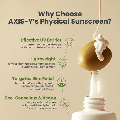 AXIS-Y Complete No-Stress Physical Sunscreen SPF50+ PA++++