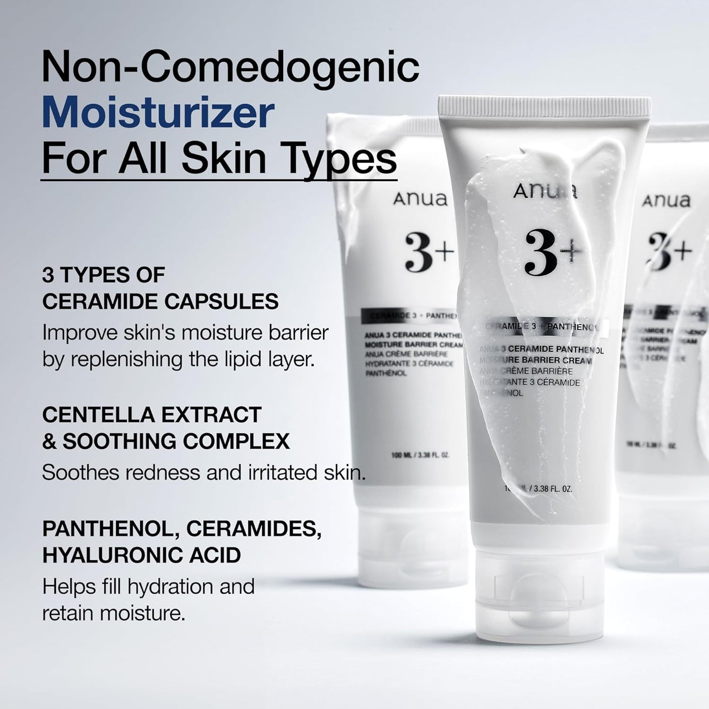 ANUA 3+ Ceramide Panthenol Moisture Barrier Cream