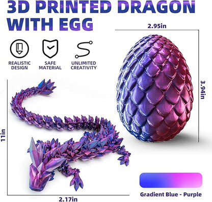 1/2PCS 3D Printed Dragon Egg with Dragon™