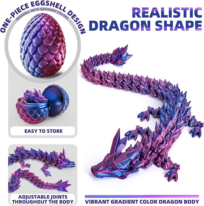 1/2PCS 3D Printed Dragon Egg with Dragon™