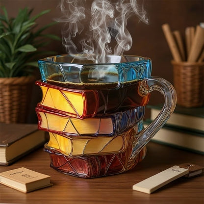 🎄Early Christmas Sale-49% OFF🌟Novelty 3D Painted Book Mug - Where Literature Meets Art in Your Morning Routine 📚☕