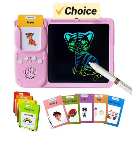 English Flashcard with LCD Writing Drawing Tablet™