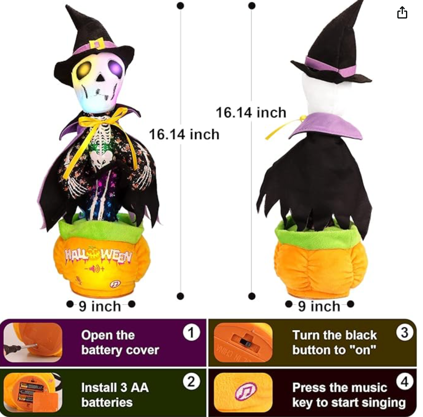 Halloween Toys Dancing Talking Cactus Toy™