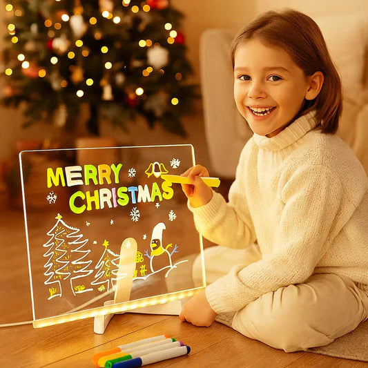 🎅🏻✨CHRISTMAS SPECIAL PRICE!!⏳🎨Luminous Led Drawing Board For Children