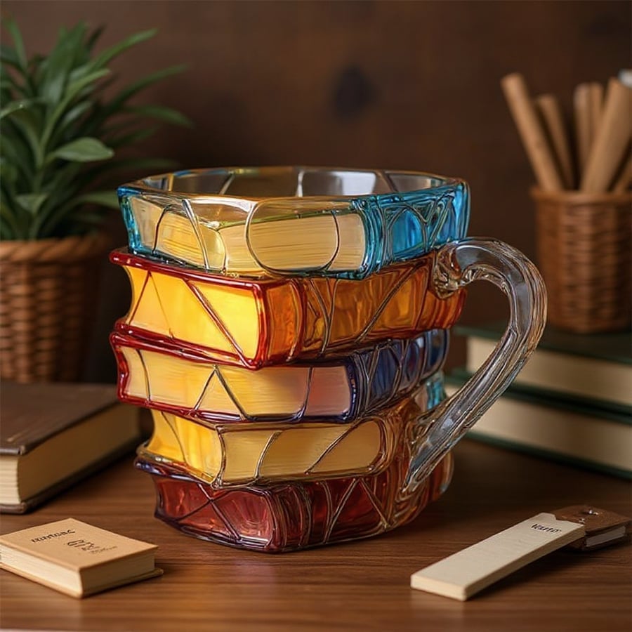 🎄Early Christmas Sale-49% OFF🌟Novelty 3D Painted Book Mug - Where Literature Meets Art in Your Morning Routine 📚☕