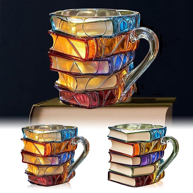 🎄Early Christmas Sale-49% OFF🌟Novelty 3D Painted Book Mug - Where Literature Meets Art in Your Morning Routine 📚☕