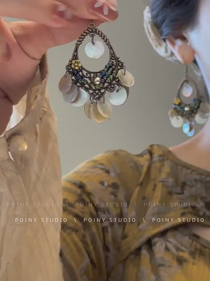 Boho hippie chic earrings