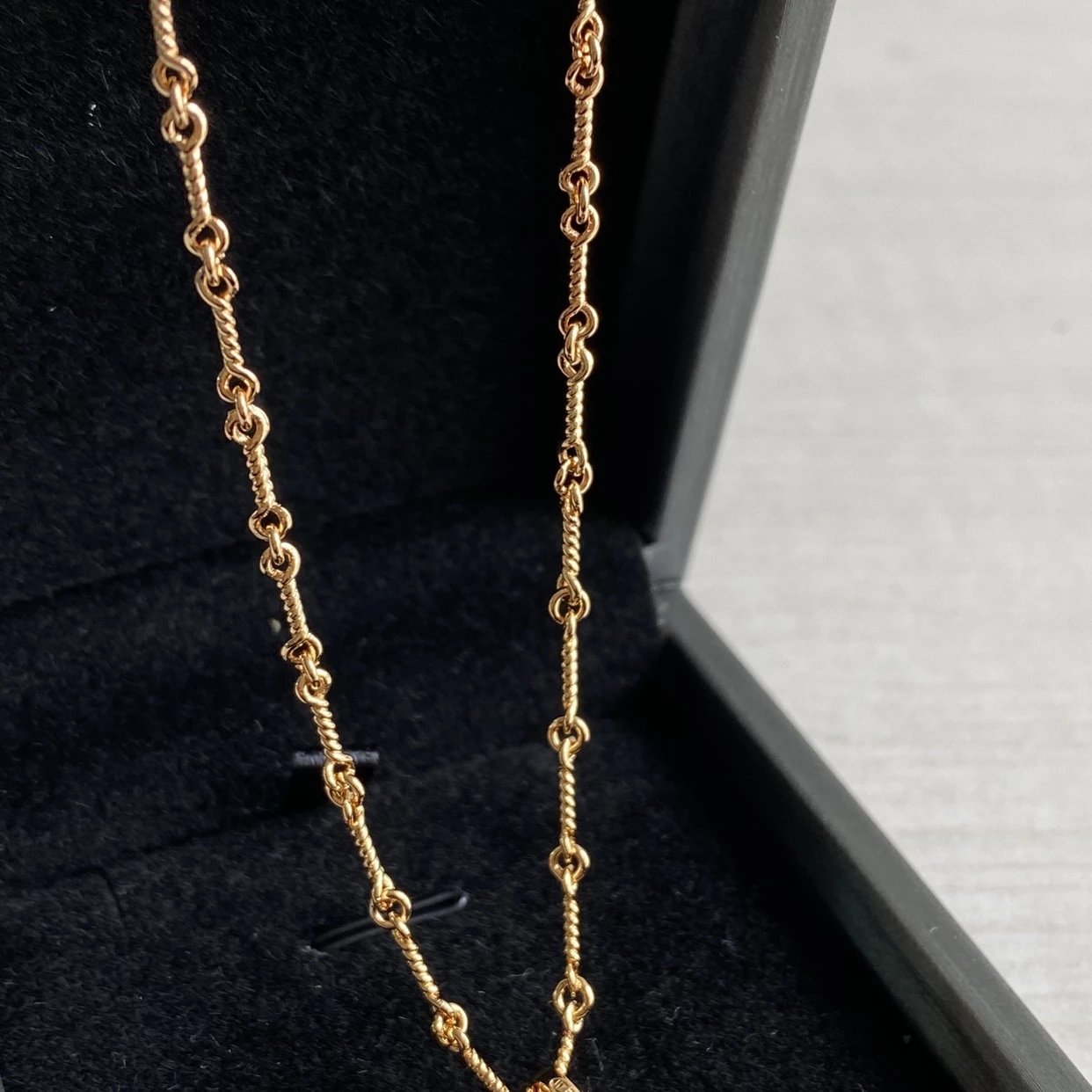 CH diamond cross necklace stacking design